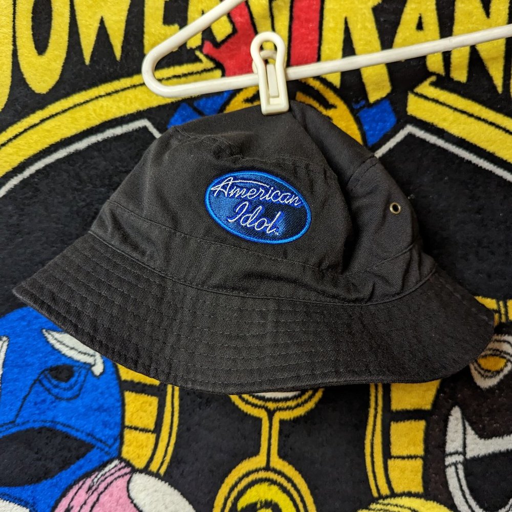 Vintage American Idol Black Bucket Hat.  In good condition.